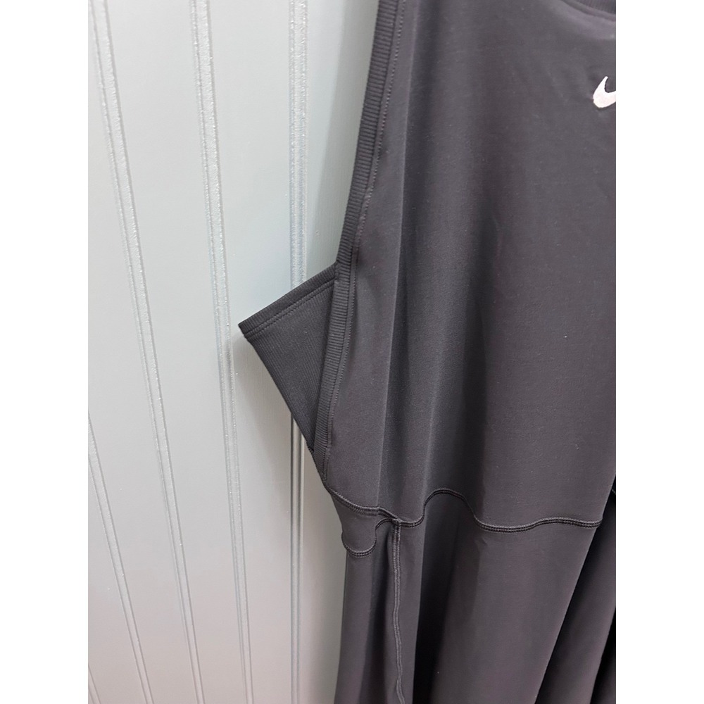 Nike Dri Fit Black Sleeveless Tennis Golf Dress Slim Fit Womens Sz Medium - Picture 2 of 6